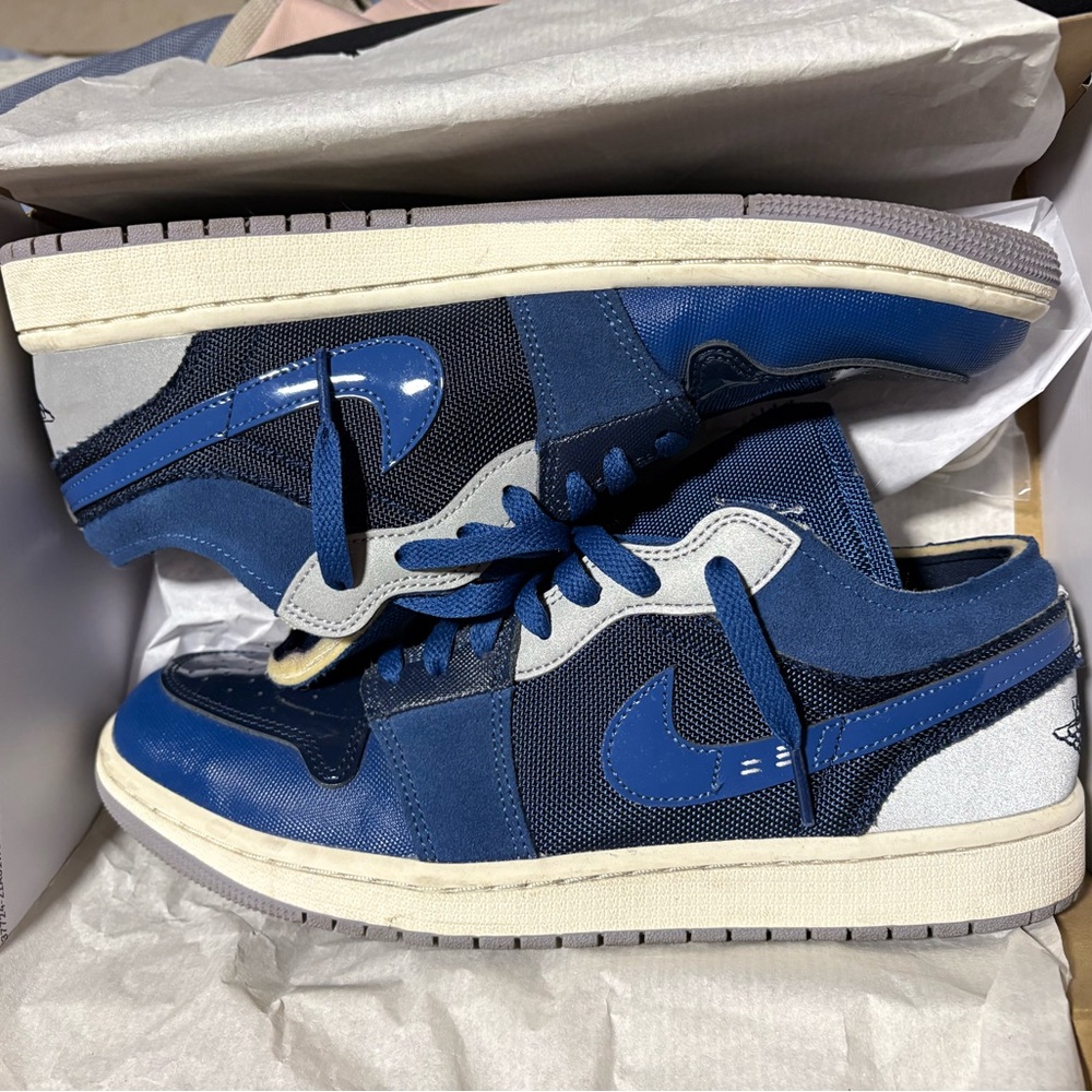 Jordan Blue and Gray Sneakers